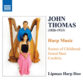 CD Cover: John Thomas Harp Music by the Lipman Harp Duo 