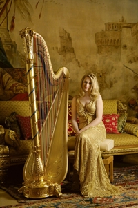 PHOTO: Claire Jones who, in 2007, was appointed Official Harpist to His Royal Highness Prince Charles