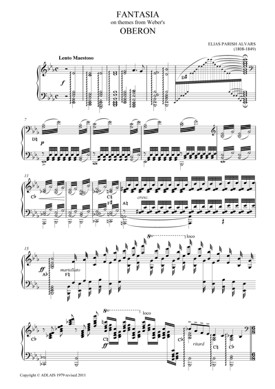 Sample page of the music