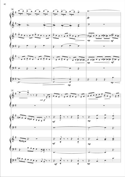 Sample of the sheet music