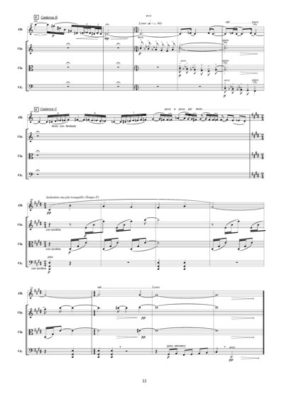 Sample page of the music