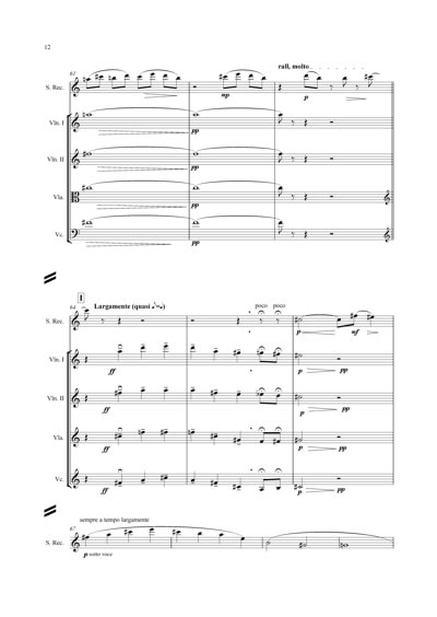 Sample page of the music