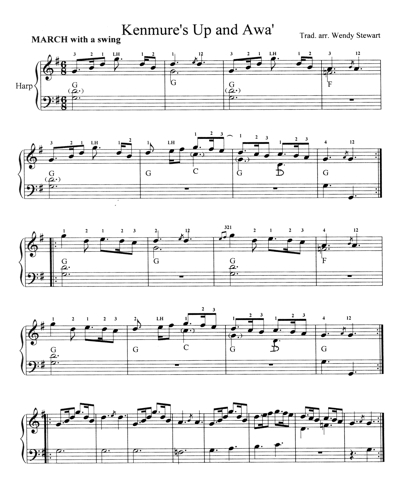 Sample page from score