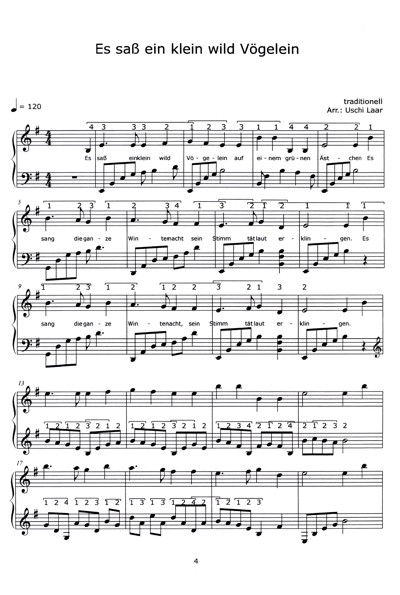 Sample page from score