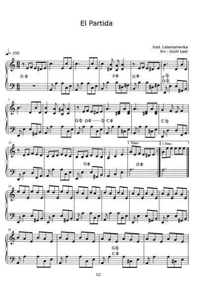 Sample page from score