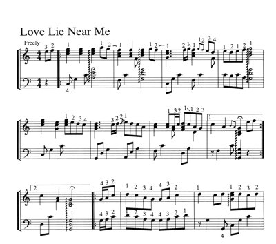 Sample page from score