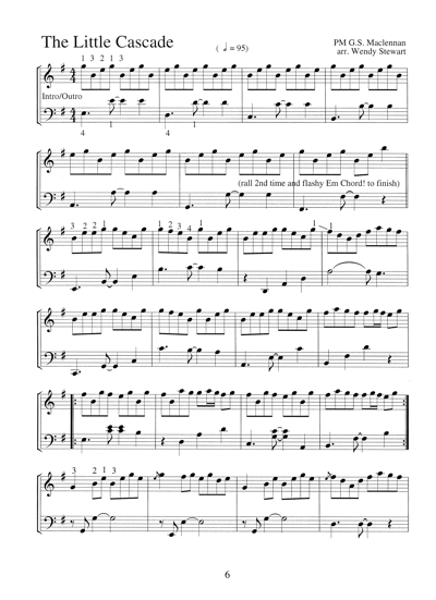 Sample page from score