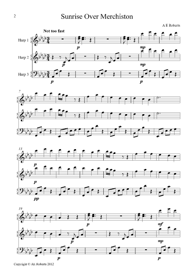 Sample of the music