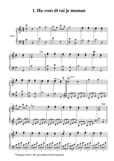 Sample of the music