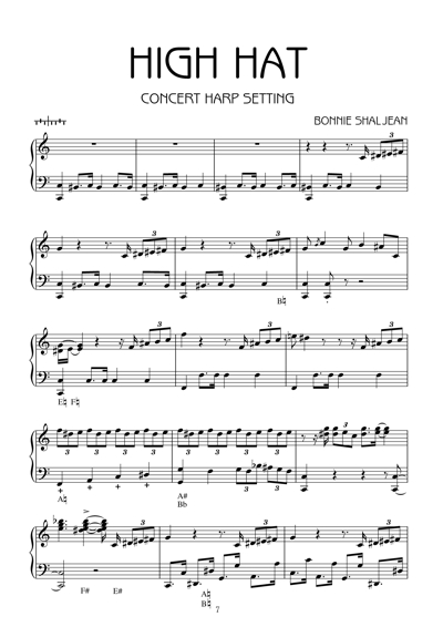 Sample page Pedal Harp